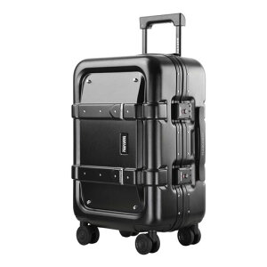NAKURU24�C���`��e�ʃX�[�c�P�[�X����PC�f��&440G�����A���~�t���[��TSA���b�NUSB�[�d�|�[�g360°�É��L���X�^�[(�u���b�N)