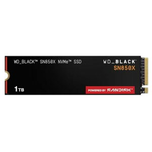 WD_BLACK 1TB SN850X NVMe �����^�Q�[�~���OSSD �\���b�h�X�e�[�g�h���C�u - Gen4 PCIe M.2 2280 �ō�7,300MB/s - WDS100T2X0E