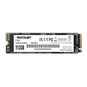 PatriotP320512GBInternalSSD-NVMePCIeGen3x4-M.22280-SolidStateDrive-P320P480GM28