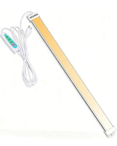 KESHIDA LED �o�[���C�g USB �L�b�`�� �u���� �I�� �����P�x USB 5V ���d 30CM �`���[�u���C�g 1100LM 9W ����d�� 0.9cm �����^ �d���F �����F �����F �O�i�K���F ���i�K���� 3M�e�[�v/���Εt��