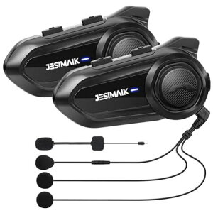 JESIMAIK �o�C�N �C���J�� R18Lite �o�C�N�p�C���J�� �y������s���E�z 2�l�����ʘb 6��ڑ� FM���W�I ���y���L 4�퉹�y���� 25H�A���g�p 7mm���ɉ��K�X�s�[�J�[ HIFI���� �ʐM����1500m Qualcomm�`�b�v