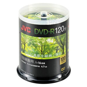 �r�N�^�[(VICTOR) JVC 1��^��p DVD-R 120�� �Ж�1�w 1-16�{�� 100�� �f�B�[�K ���̑� ������v���[�J�[�̃��R�[�_�[����m�F�� �z���C�g�f�B�X�N VHR12JP100SC2