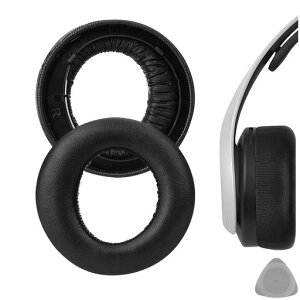 Geekria Elite �����X�L���� �����p�C���[�p�b�h PS5 PULSE 3D ���C�����X�w�b�h�Z�b�g�Ή� �_�炩���ʋC���̗ǂ��{�v �C���[�N�b�V���� �C���p�[�c �u���b�N