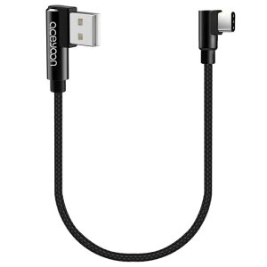 aceyoon Type-C �P�[�u�� 0.3m L�� �i�C�����҂� 2.4A �����[�d USB-A to C 90�x �[�d�R�[�h 1�{��