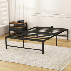 Z-HOM�x�b�h�t���[���V���O���P�i�V���O���x�b�h�ω׏d600kg���[����32cm�ʎ��f�U�C���X�`�[�������̂��x�b�h�t���[���ʋC���É��ϋv���g���ȒP�y97*195*35cm�u���b�N�z