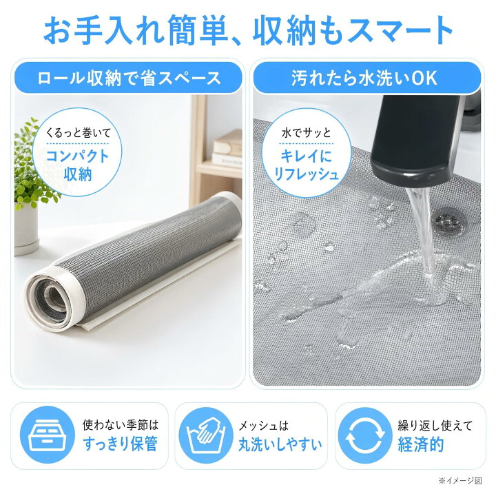 楽天市場】【15％OFFクーポン配布中】網戸キット マグネット 新型 