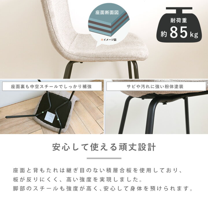 楽天市場】【9月新商品】ダイニングチェア 4脚セット シェル型チェア 