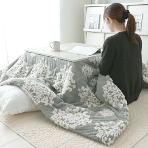 こたつ布団 薄掛け 正方形 リバーシブル かわいい 大判 北欧 単品 こたつ掛け布団 こたつ 掛け布団 おしゃれ フランネル オーナメント 一人暮らし <シュシュ 約190×190cm>