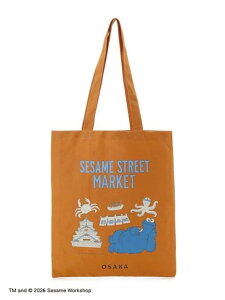 �yNIPPON�z�g�[�g�o�b�O SESAME STREET MARKET �Z�T�~�X�g���[�g�}�[�P�b�g �o�b�O �G�R�o�b�O�E�T�u�o�b�O �s���N[Rakuten Fashion]