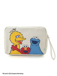 �ySALE�^40%OFF�z�J���t���A�[�g�}���`�|�[�` SESAME STREET MARKET �Z�T�~�X�g���[�g�}�[�P�b�g ���z�E�|�[�`�E�P�[�X �|�[�` �u���[ �z���C�g ���b�h�yRBA_E�z[Rakuten Fashion]