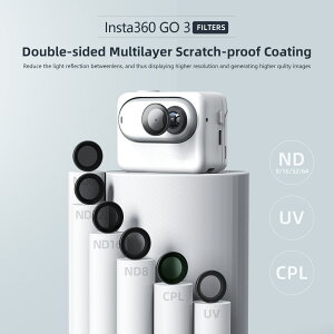 �y�݊��i�zInsta360 GO 3S GO3S �C���X�^360 GO 3 GO3 GO 2 �Ή� �����Y�t�B���^�[ ND�t�B���^�[ CPL �Ό� �����Y�ی�t�B���^�[ �h�� �����Y�ی싾 �A�N�Z�T���[