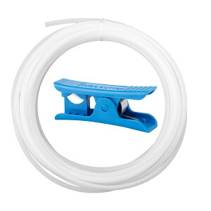 �J�b�^�[�t��PTFE�e�t�����`���[�u16.6�t�B�[�g ���a2.5mm × �O�a4mm PTFE�`���[�u 3D�v�����^�[�A�N�Z�T���[ Bambu Lab A1/A1 Mini/P1P/P1S/X1C /Creality K1/K1 Max/Ender 3 V3�ɑΉ�