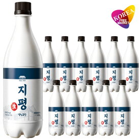 冷蔵 ジピョン 生マッコリ 750ml 12本セット / 韓国 砥平 マッコリ
