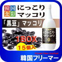 ■イドン【二東】黒豆マッコリ−1L(PET)【1BOX-15本】■/E-dong/韓国食品/お酒/キムチ/チヂミ/にっこり/韓国お酒/キムチ/韓国マッコリ/二東...