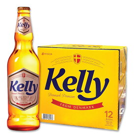 (セール中)Kelly ケリー 瓶ビール 500ml 12本 箱売り / 韓国ビール お酒 HITE JINRO ケリービール