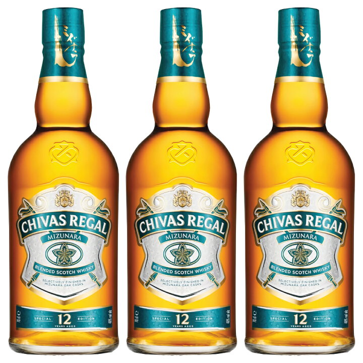 楽天市場】シーバスリーガル ミズナラ 12年 700ml 3本セット ブレン 