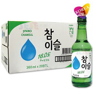 [エントリーポイント10倍]チャミスル 360ml【1BOX-20本】Alc.16％ 韓国焼酎 お酒 JINRO