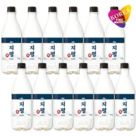 冷蔵 ジピョン 生マッコリ 750ml 12本セット / 韓国 砥平マッコリ