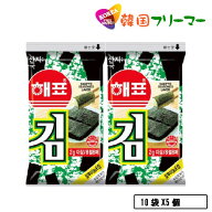 ヘピョ 海苔 お弁当用 (8枚入り 10袋) 韓国海苔/韓国のり/韓国食品/おつまみ/海苔/おかず/キムチ/海苔ま…