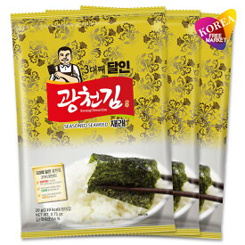 広川 韓国 味付けのり 全形(5枚入) / 輸入元直送 クァンチョン 在来 カットのり