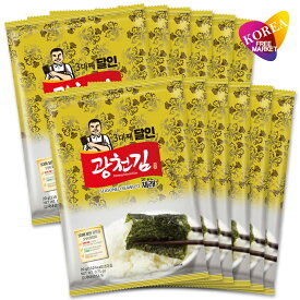 広川 韓国 味付けのり 全形(5枚入) 12袋セット/ 輸入元直送 クァンチョン 在来 カットのり