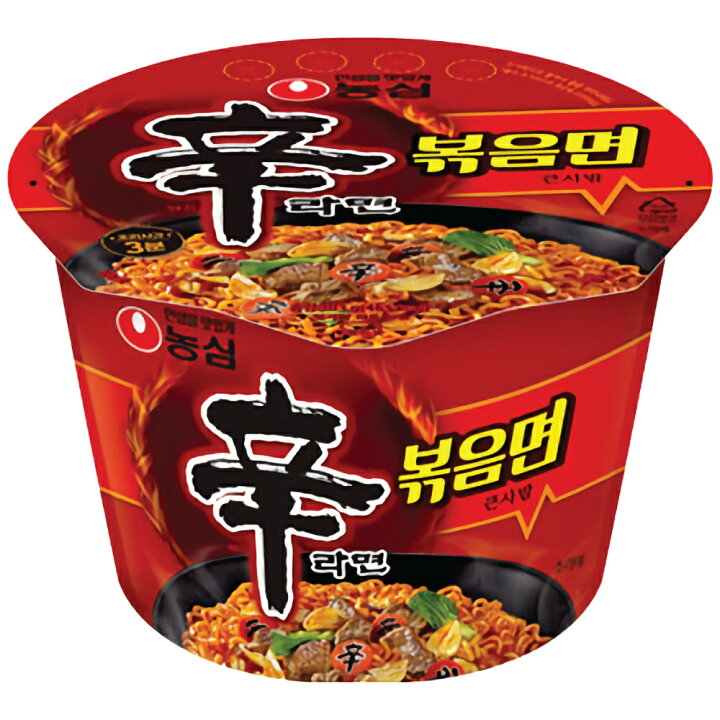 楽天市場 農心 辛ラーメン炒め麺 103g カップ麺 ノグリ チャパゲティ 韓国ラーメン 炒め辛ラーメン 汁なし辛ラーメンポックンミョン 韓国フリー マー