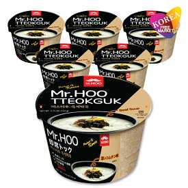 Mr.Hoo 即席トック 163g 6個セット 即席カップ 韓国食品 もちスープ