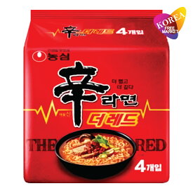 農心 辛ラーメン ザ レッド THE RED 125g 4袋セット / 辛さUP! 韓国ラーメン
