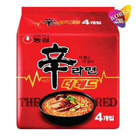 農心 辛ラーメン ザ レッド THE RED 125g 4袋 / 辛さUP! 韓国ラーメン