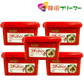 [エントリーポイント10倍]ヘチャンドル コチュジャン 5個 (500g) ゴチュジャン 韓国調味料 韓国料理 韓国食材 韓国食品