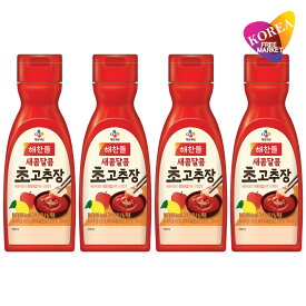 [エントリーポイント10倍]ヘチャンドル 酢入りコチュジャン 300g 4本セット / チョコチュジャン チョジャン 酢味噌 酢コチュジャン 韓国 調味料 刺身ソース