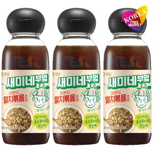 セミネキッチン じゃこ炒めソース 300ml 3本セット / センピョ 韓国風 煮干し炒めのたれ いりこ甘醤油だれ炒め ミョルチボッグム