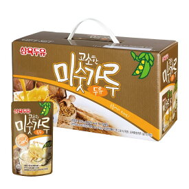 三育(サンユク) ミスカル豆乳 190ml 1箱 (15入り) ミシッカル（穀物の炒り粉） 飲みやすい 豆乳 健康 飲料 甘い きなこ　韓国豆乳