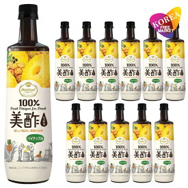[日本正規品] 美酢 パイナップル味 900ml x 12本セット プティチェル ミチョ 【お酢飲料】【送料無料】