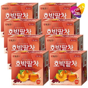 ダムト カボチャ小豆茶 60g (1.5g×40ティーバッグ) 8個セット / 韓国お茶 ホバッパッチャ かぼちゃあずき茶