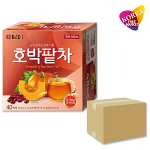 ダムト カボチャ小豆茶 60g (1.5g×40ティーバッグ) 16個 1BOX 箱売り / 韓国お茶 ホバッパッチャ かぼちゃあずき茶