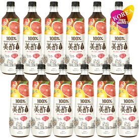 [エントリーポイント10倍](セール中)美酢 ミチョ グレープフルーツ味 900ml 12本 1BOX 箱売り [日本正規品]