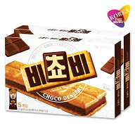 送料無料 オリオン ビチョビ 125g(5個入り) x 2箱セット チョコ ビスケット 韓国菓子
