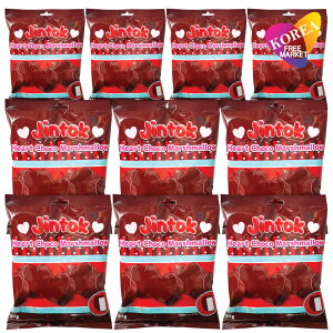 �W���g�b�N �n�[�g�`���R�}�V���}�� 50g 10�܃Z�b�g / JINTOK HEART CHOCO MARSHMALLOW