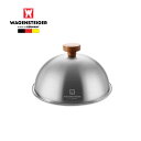 WAGENSTEIGER ステンレス ドームカバー 20cm　蓋/つや消し/サテン仕上げ/収納ポーチ付き/レストカバー/丸型/マルチグリドルパン/グリルパン/ガスコンロ/直火/炭火/グリル/バーベキュー/キャンプ/アウトドア/軽量/ふた/フードカバー/食卓カバー/グリドル蓋 キャンプギア