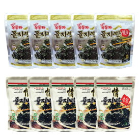 ザバン海苔 10パック 玉童子 ジャバンのり 70g 5パック + 三父子 ジャバンのり 70g 5パック/韓国海苔/韓国のり/韓国食品/おつまみ/海苔/おかず/海苔まき/のり/おにぎり/美味しい海苔/味付けのり/韓国お土産/お土産/母の日/お歳暮/お中元/お贈り物/ギフト/プレゼント