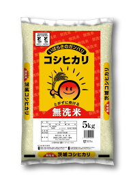 [エントリーポイント10倍]令和7年産 茨城県産 無洗米 コシヒカリ 5kg(5キロ) （※沖縄、離島は除く) 米 こしひかり 茨城こしひかり 茨城米 美味しい米 おいしいお米 お米5キロ 茨城 お弁当