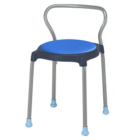 スツール 丸椅子 E-CUPPO-B-4 幅41x奥行43x高さ65cm 座面高44.5cm 座面Φ36cm 4脚セット 背付 丸イス オフィスチェア おしゃれ ニシキ工業 オフィス家具