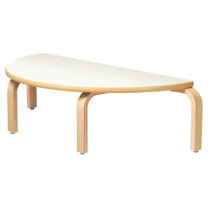 保育園 テーブル 幼稚園 机 E-BNA-1260HRZ 幅1200x奥行600x高さ320mm 半円型 学童保育 託児所 塾 キッズテーブル 子供用テーブル 長机 長テーブル 軽量 軽い 組立式 日本製 国産