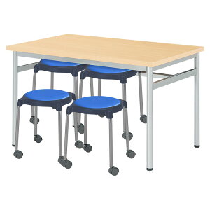�Ј��H���e�[�u���Z�b�g 4�l�p �|�����ȒP�@�\�t�� �Ј��H���e�[�u�� E-RHM-1275A 1�� + �ۈ֎qE-CUPPO-CC 4�r ��� �H���e�[�u�� �H�� �x�e�� �w���� �Ј��� �w�H �H�� �_�C�j���O�e�[�u��