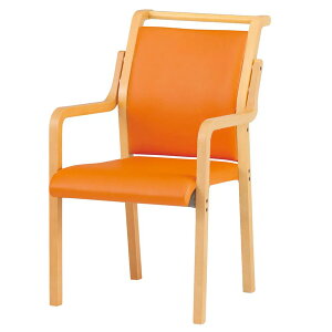 介護椅子 介護イス 介護いす 福祉施設 スタッキングチェア 介護施設 FVM-8AL 幅50x奥行64.5x高さ83.8 座面高41.5cm ビニールレザー 肘付 取手付 介護チェア 病院 老人ホーム デイサービス