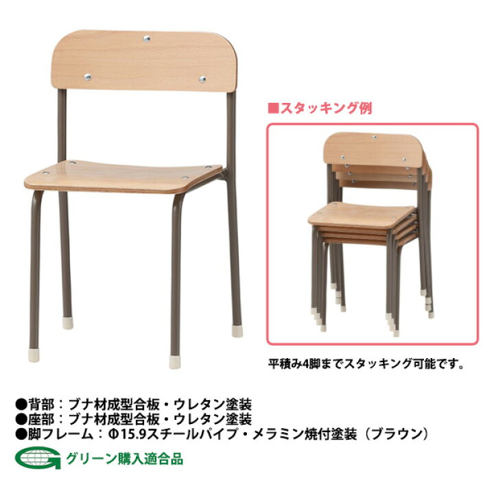 楽天市場】保育園 椅子 幼稚園 イス 4脚セット YC-04-4 幅32x奥行30x高 