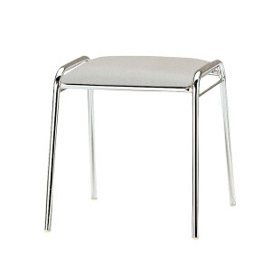 スツール FSC-120L-S-4 4脚セット ビニールレザー/メッキ脚 横幅42.7×奥行き41×高さ43cm 会議椅子 ミーティングチェア 会議用チェア スタッキングチェア デスクチェア 事務椅子 チェア TOKIO 藤沢