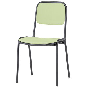 スタッキングチェア 4脚セット会議椅子 ミーティングチェア 会議用チェア FSC-B200L-S-4 ビニールレザー/塗装脚 横幅42.3×奥行き49.2×高さ76.1・座面高43.5cm デスクチェア 事務椅子 チェア TOKIO 藤