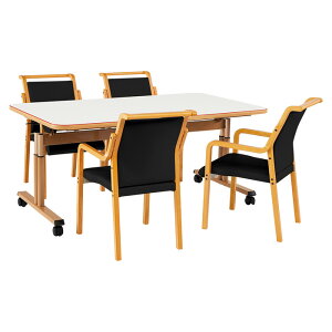 fCT[rX He[u { ܂肽 LX^[t pe[uZbg 4lp ԃC MAT-N1690SET {ݗpe[u MAT-N1690 160xs90x66`80cm 1 { ֎q FVM-8AL 4r